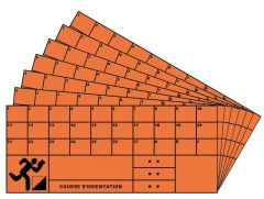 Oriëntatieloop Controlekaarten Set 50 stuks