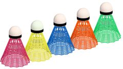 Badmintonshuttles PO / BSO Gekleurd 5 stuks