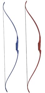School Handboog 60" Blauw / Rood