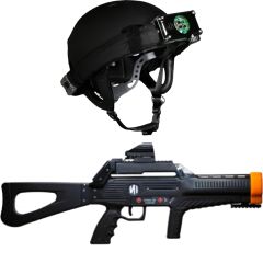 Intager Lasergame Set Helm + Raptor 3