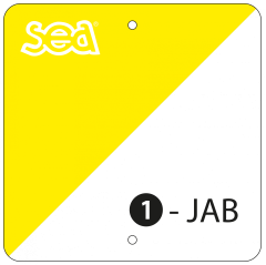 Oriëntatieloop Checkpoint Markers Geel (set 10 stuks)