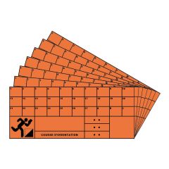 Oriëntatieloop Controlekaarten Set 50 stuks
