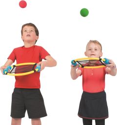 Trampo Rackets (set 6 rackets - 6 ballen)