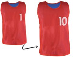 Partijhesjes Reversible Rood/Blauw Set 1-10
