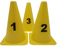 Pionnen Set Dik Genummerd 0-9