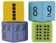 Dobbelstenen Getallenweergave Set 16st.