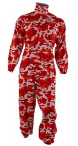 Camouflage overall Rood