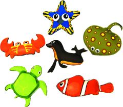 Duik Dieren Set 6st.