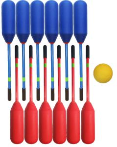Knotsbal Set Blauw/Rood