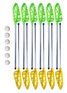Lacrosse Set Geel/Groen