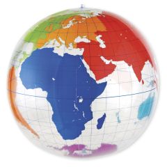 Bewegend Leren Bal - Wereldbol