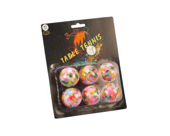 Tafeltennisballen Blister Montana Multikleur 6 st.