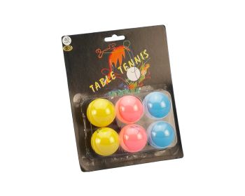 Tafeltennisballen Blister Montana Fluor 6 st.