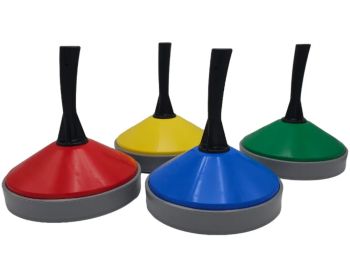 Curlingsteen Set Indoor (8 stenen, 2 kleuren)