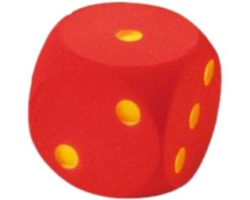 Foam Dobbelsteen zonder huid 16cm