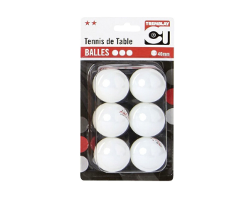 Tafeltennisballen Blister Arora 2 Ster Wit – 6 stuks