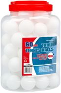 Pot tafeltennisballen 60 stuks wit
